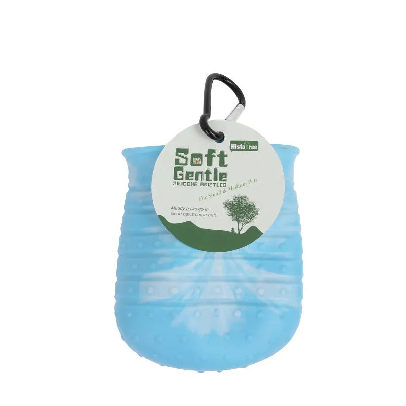 2 In 1 Dog Paw Cleaner and Brush Gentle Paws