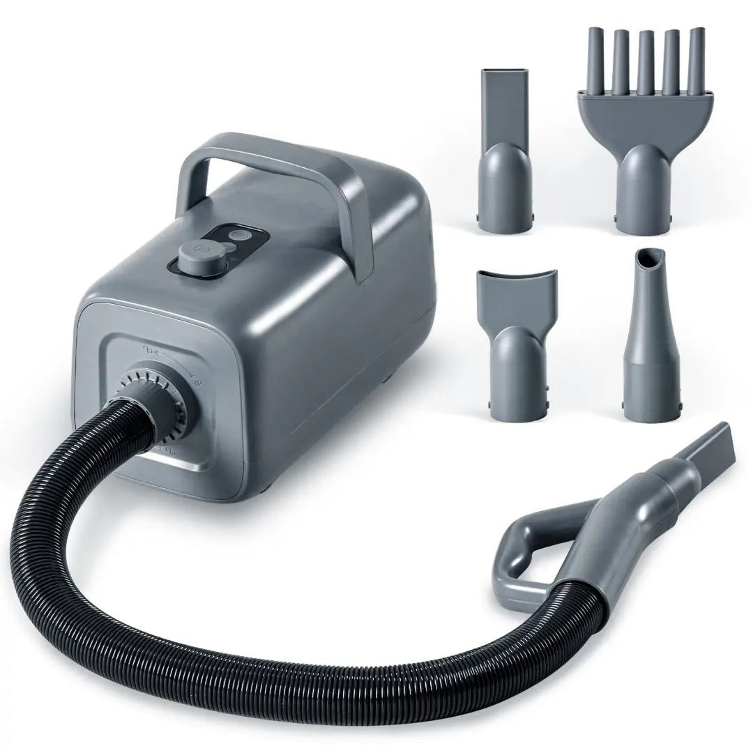 1550W High Velocity,Speed Adjustable Dog Blow Dryer With 4 Nozzles Gentle Paws