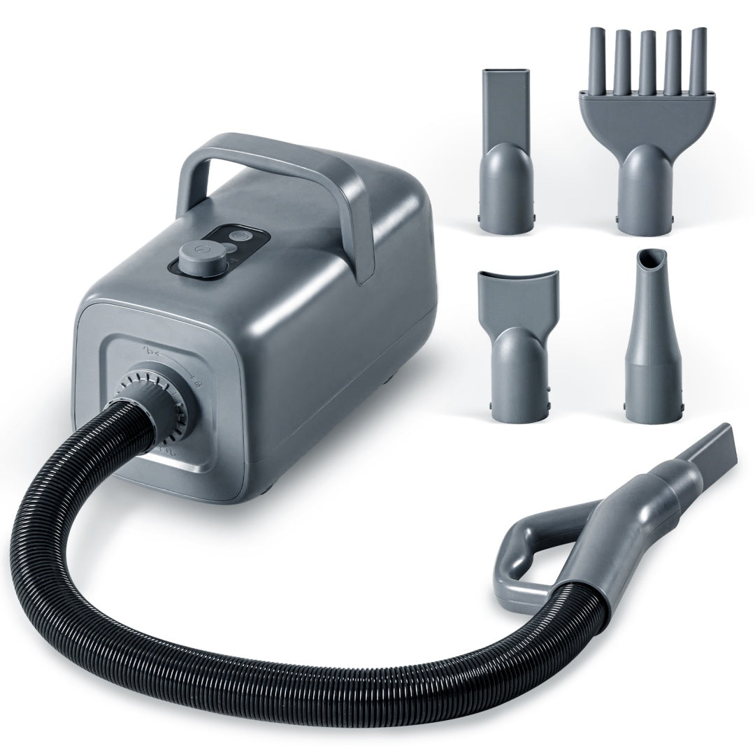 1550W High Velocity,Speed Adjustable Dog Blow Dryer With 4 Nozzles Gentle Paws